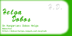 helga dobos business card